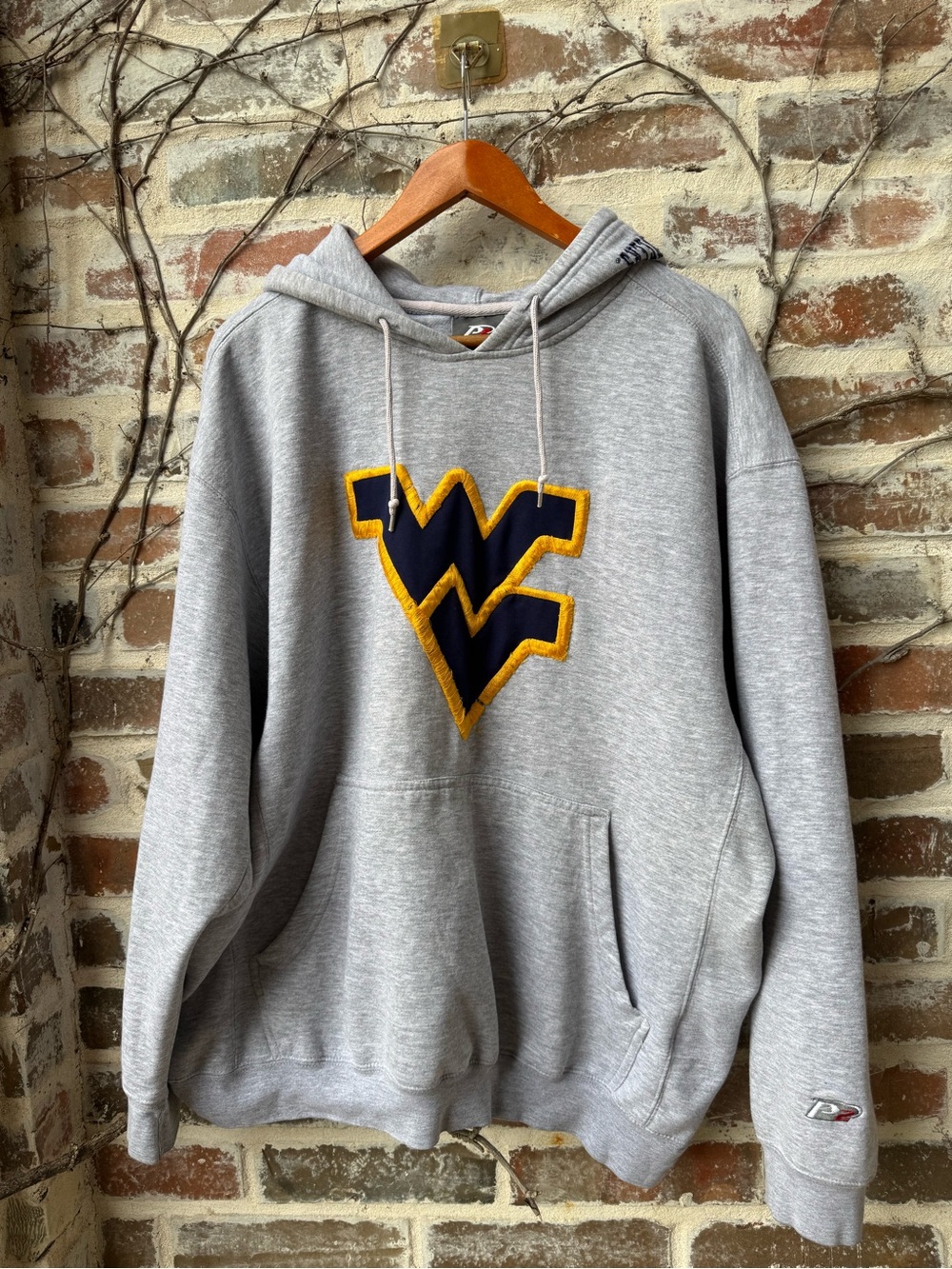 Vintage Y2K P2 Pro Player West Virginia University WVU Hoodie Sweatshirt XXL